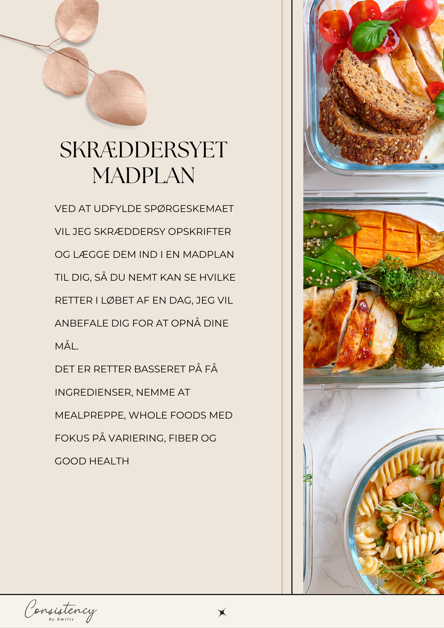 Skræddersyet opskriftsbog + 38 siders E-bog